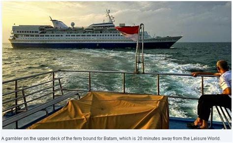 leisure world casino cruise singapore|Floating casino draws Singaporeans who loath to .